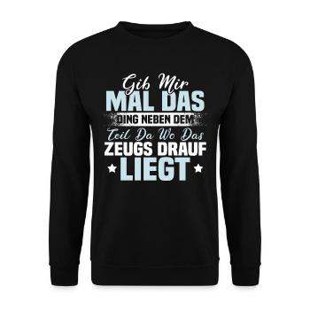 Drôle d’artisan métier Geek cadeau - Sweat-shirt Unisexe - noir - Devant - Alina (178cm) & Michal (187cm)