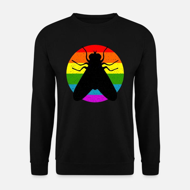 Rainbow Fly - Unisex Pullover - Schwarz