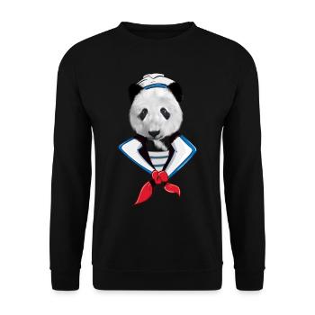 Marin marin - Sweat-shirt Unisexe - noir - Devant - Alina (178cm) & Michal (187cm)