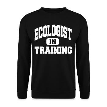 Écologiste en formation - Sweat-shirt Unisexe - noir - Devant - Alina (178cm) & Michal (187cm)