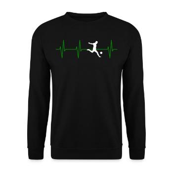 Soccer Gift For Your Mother And Father - Unisex Sweatshirt - black - Front - Alina (178cm) & Michal (187cm)