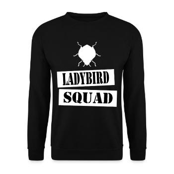 join the ladybird squad - Unisex Sweatshirt - black - Front - Alina (178cm) & Michal (187cm)