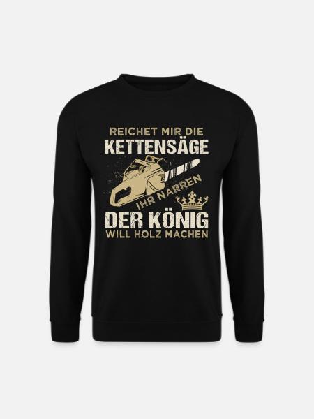Drôle bûcheron boiserie cadeau - Sweat-shirt Unisexe - noir