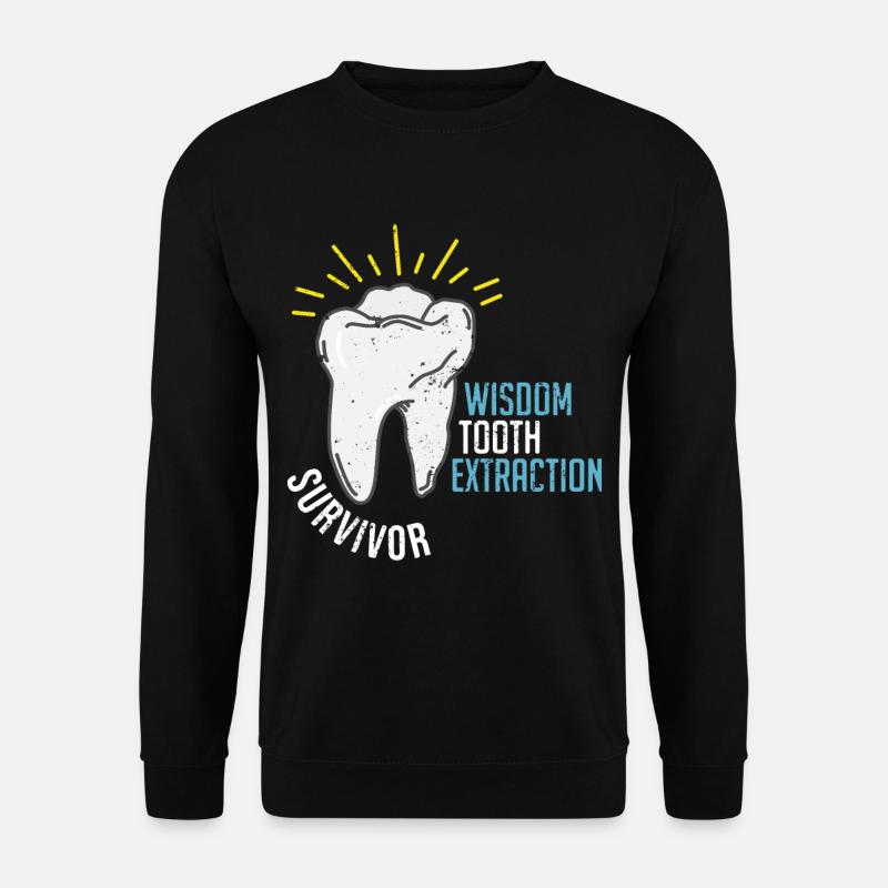 Conception de dent de sagesse - Sweat-shirt Unisexe - noir