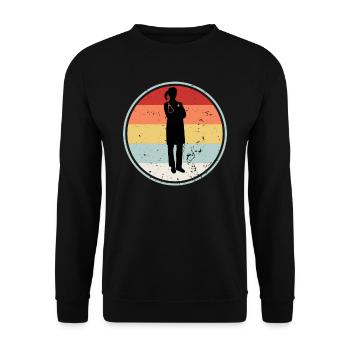 Gynecologist RETRO COLLECTION - Unisex Sweatshirt - black - Front - Alina (178cm) & Michal (187cm)