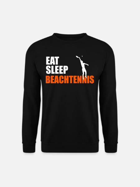 EAT. SLEEP. BEACH TENNIS. REPEAT. - Unisex Sweatshirt - black