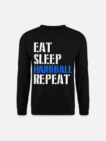 Eat. Sleep. Handball. Repeat. - Unisex Sweatshirt - black