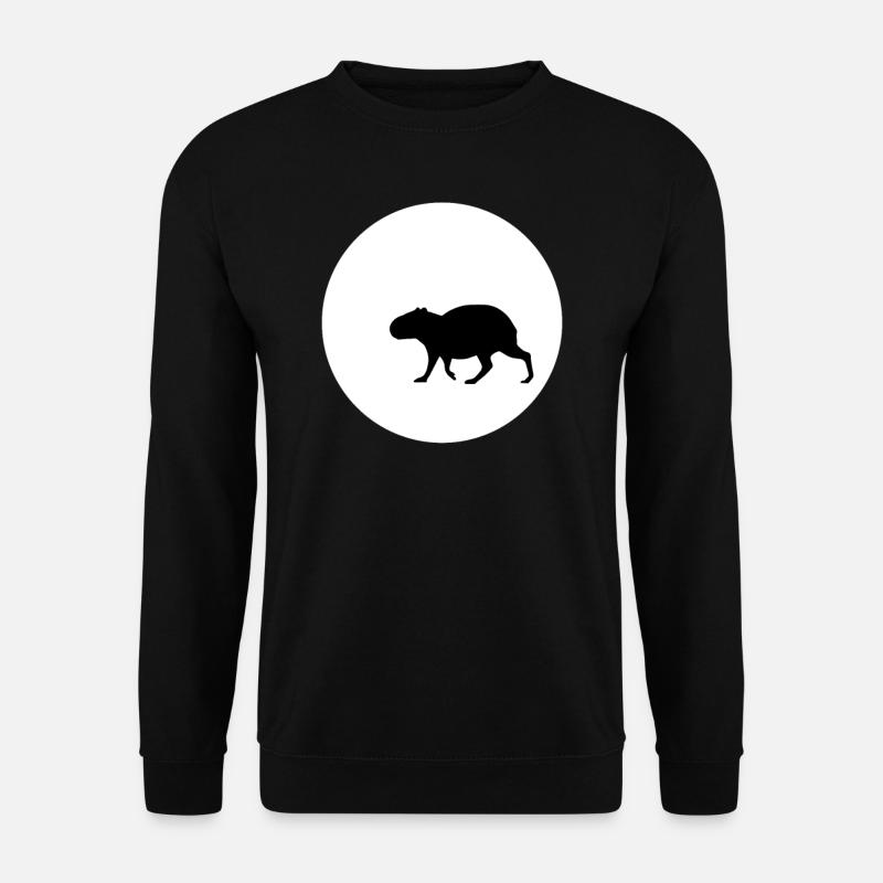 Capybara and Moon TEA - Unisex Sweatshirt - black
