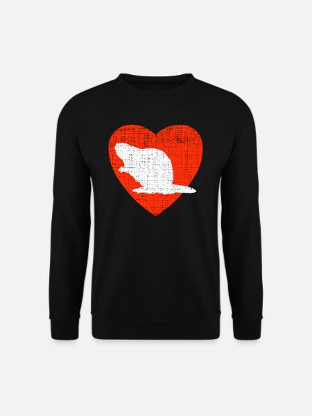 Heart For Beavers - Unisex Sweatshirt - black