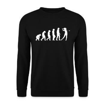 Golf Golfer Golf Course Gift Golf Club Funny - Unisex Sweatshirt - black - Front - Alina (178cm) & Michal (187cm)