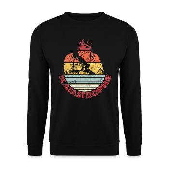 Katastrophe vintage - Unisex Pullover - Schwarz - Vorne - Alina (178cm) & Michal (187cm)