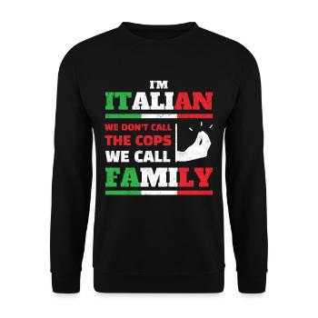 Famille mafia italienne - Sweat-shirt Unisexe - noir - Devant - Alina (178cm) & Michal (187cm)