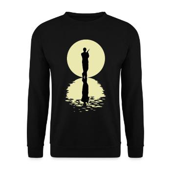 The Anesthesiologist And The Moon - Unisex Sweatshirt - black - Front - Alina (178cm) & Michal (187cm)