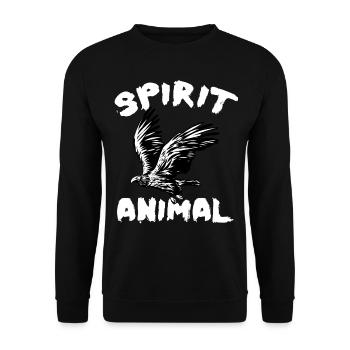 HAWK - Unisex Sweatshirt - black - Front - Alina (178cm) & Michal (187cm)