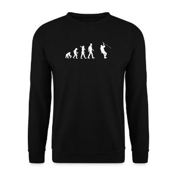 canyoning - Unisex Sweatshirt - black - Front - Alina (178cm) & Michal (187cm)