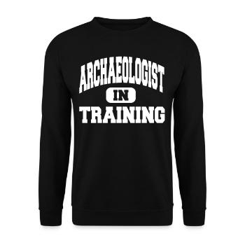 Archaeologist In Training - Unisex Sweatshirt - black - Front - Alina (178cm) & Michal (187cm)
