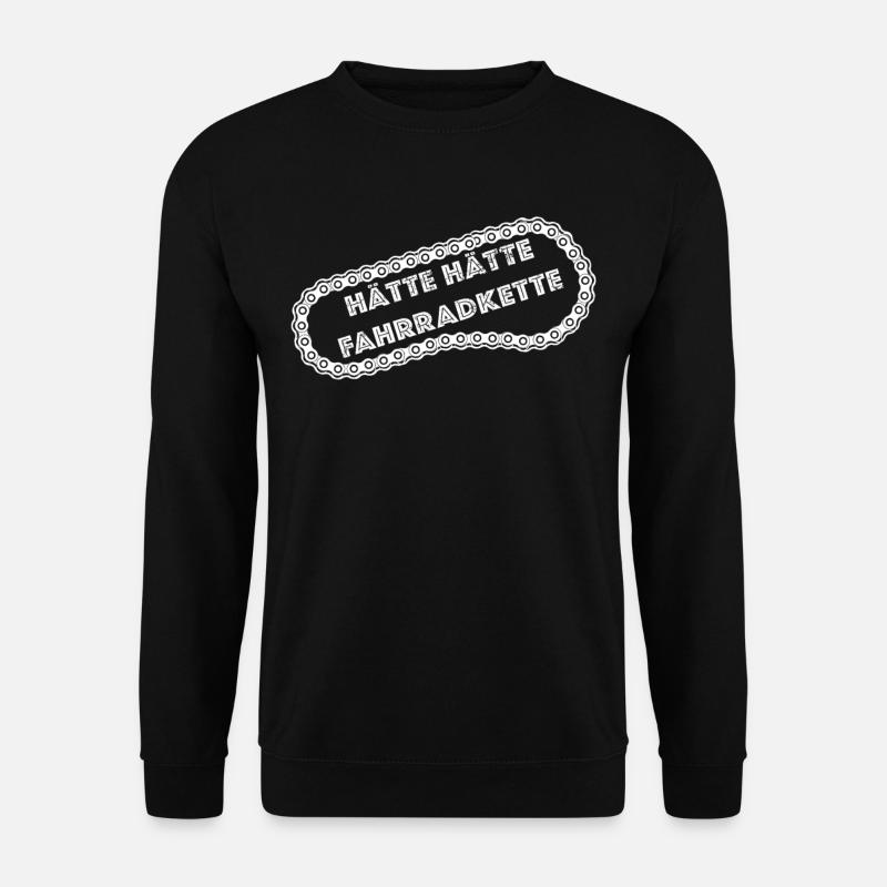 Hätte Hätte Fahrradkette - Unisex Pullover - Schwarz