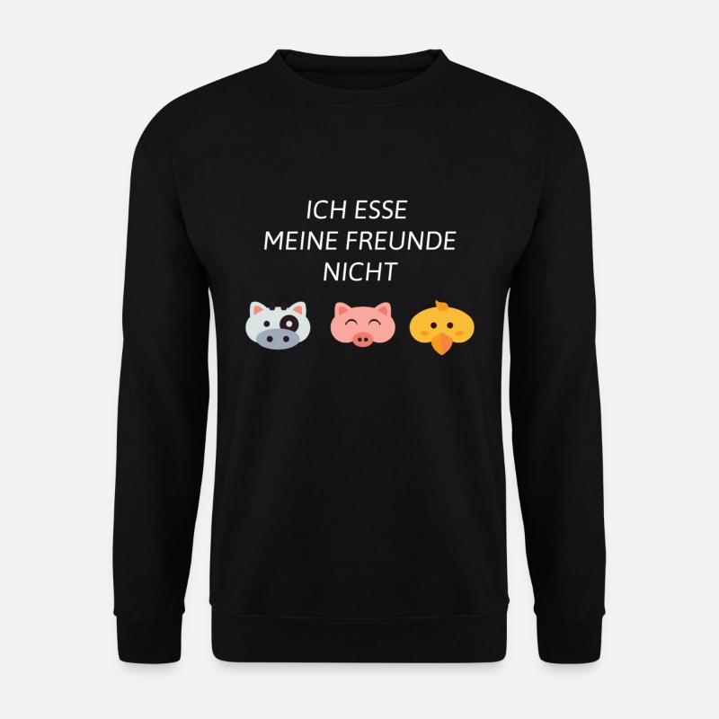 Tierschutz vegan - Unisex Pullover - Schwarz