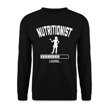 Futur nutritionniste - Sweat-shirt Unisexe - noir - Devant - Alina (178cm) & Michal (187cm)