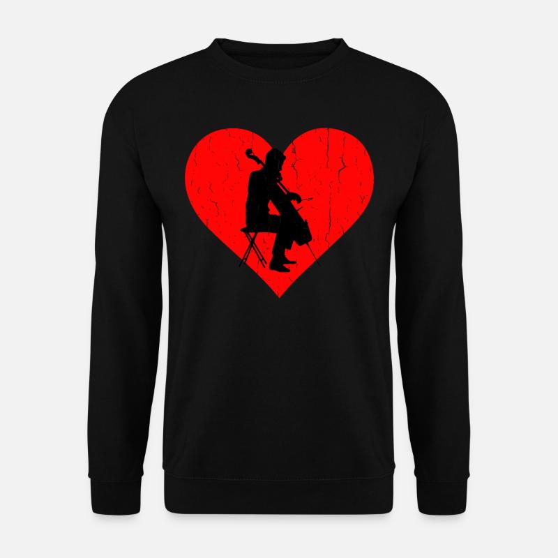 Violonchelo Heart - Unisex Sweatshirt - black