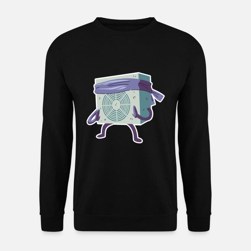 Électricien Ninja climatisation - Sweat-shirt Unisexe - noir