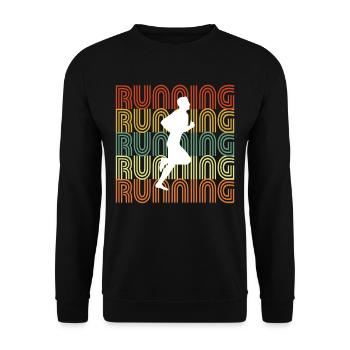 RUNNING - Unisex Pullover - Schwarz - Vorne - Alina (178cm) & Michal (187cm)