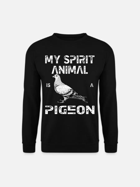 Pigeon animal esprit - Sweat-shirt Unisexe - noir