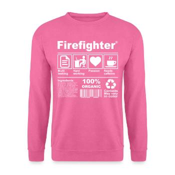 Firefighter - Unisex Pullover - Pink - Vorne