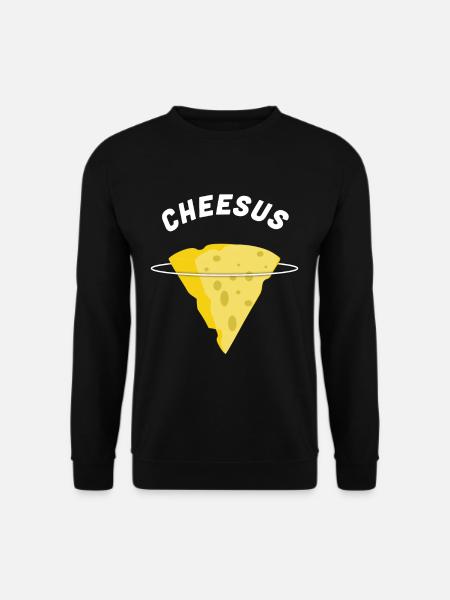 Cheesus Käse Jesus - Unisex Pullover - Schwarz