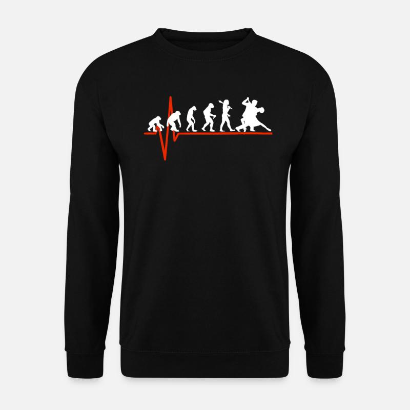 Salsa Heartbeat - ÉVOLUTION DE SALSA - Sweat-shirt Unisexe - noir