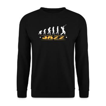 EVOLUTION JAZZ - Unisex Pullover - Schwarz - Vorne - Alina (178cm) & Michal (187cm)