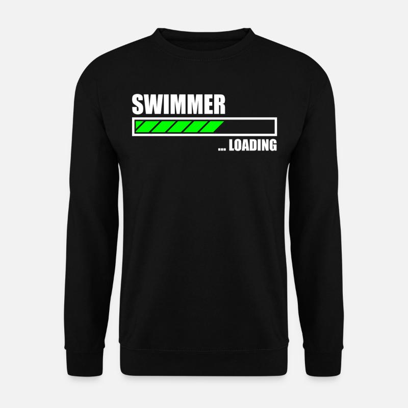 Swimmer loading bar - Unisex Sweatshirt - black