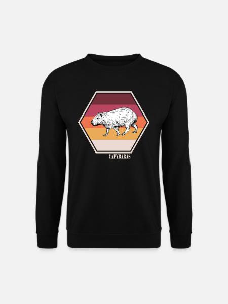Capybara T shirt - Unisex Sweatshirt - black
