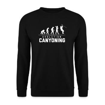 EVOLUTION OF CANYONING - Unisex Pullover - Schwarz - Vorne - Alina (178cm) & Michal (187cm)