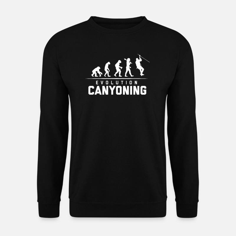 EVOLUTION OF CANYONING - Unisex Sweatshirt - black