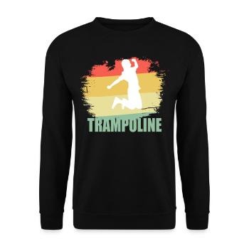 Distressed Trampoline Shirt - Sweat-shirt Unisexe - noir - Devant - Alina (178cm) & Michal (187cm)
