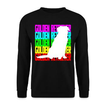 GOLDEN RETRIEVER POISONS - Sweat-shirt Unisexe - noir - Devant - Alina (178cm) & Michal (187cm)