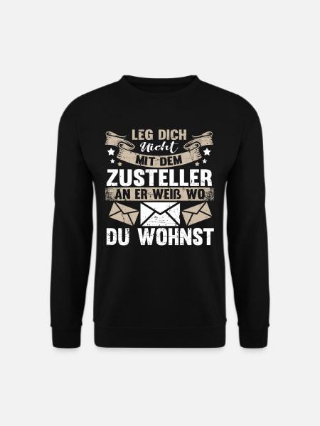 Briefträger Paketbote Lustig Postbote Geschenk - Unisex Pullover - Schwarz