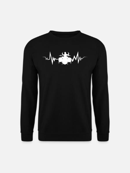 My Drums Heart Beat Tshirt Heartbeat - Sweat-shirt Unisexe - noir
