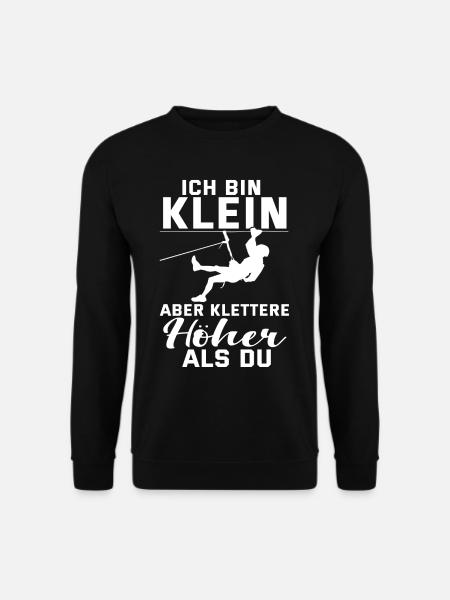 Kletter Lustig Wander Berge Karabiner Geschenk - Unisex Pullover - Schwarz