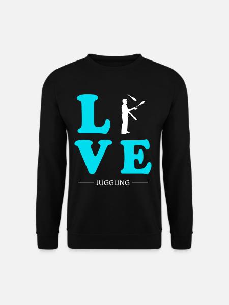 JUGGLING LOVE - Unisex Sweatshirt - black