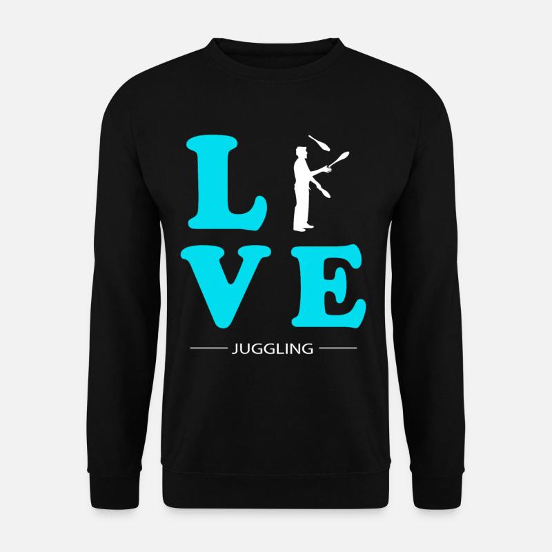 JUGGLING LOVE - Unisex Pullover - Schwarz