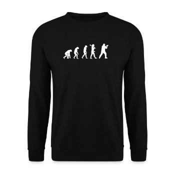 Shooting Evolution Nice t-shirt - Unisex Sweatshirt - black - Front - Alina (178cm) & Michal (187cm)