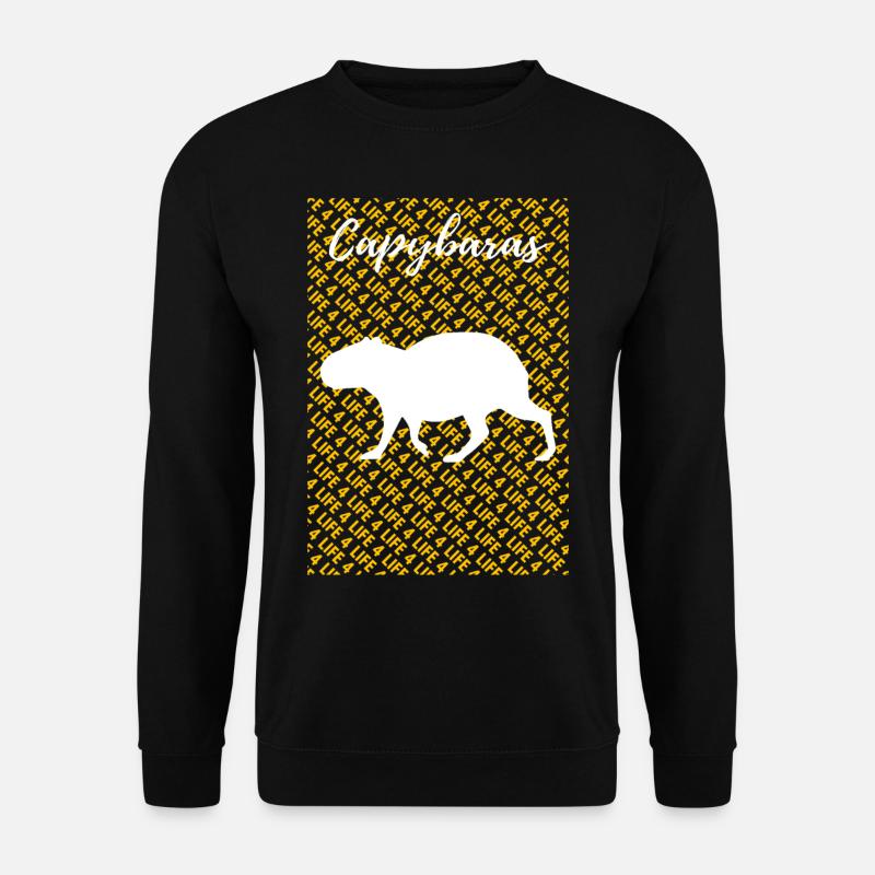 Pet Capybara Tshirt - Unisex Pullover - Schwarz