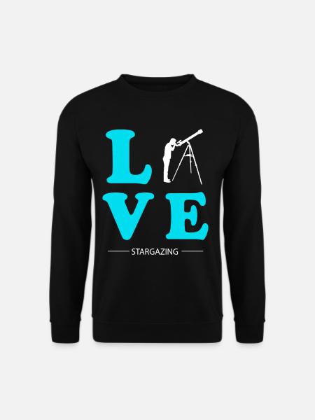 STARGAZING LOVE - Unisex Sweatshirt - black