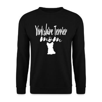 Yorkshire Terrier Mom - Unisex Pullover - Schwarz - Vorne - Alina (178cm) & Michal (187cm)