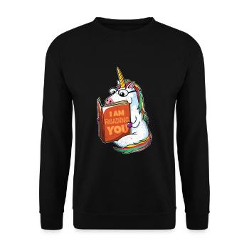 Psychologe Lustig - Psychologie Studium - Psychate - Unisex Pullover - Schwarz - Vorne - Alina (178cm) & Michal (187cm)