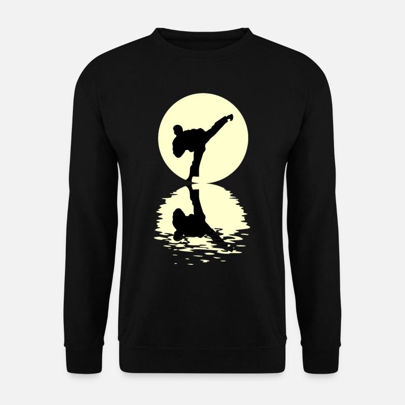 Taekwondo Moon - Unisex Pullover - Schwarz