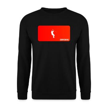 canyoning - Unisex Sweatshirt - black - Front - Alina (178cm) & Michal (187cm)