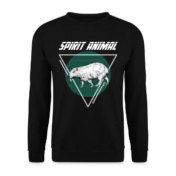 Capybara - Unisex Pullover - Schwarz - Vorne - Alina (178cm) & Michal (187cm)